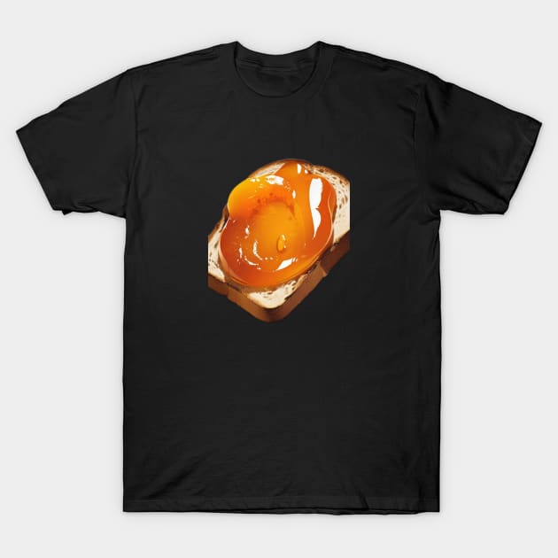 Apricot Kawaii Vintage Since Sandwich Yummy Sweet Toast Bread Loaf T-Shirt by Flowering Away